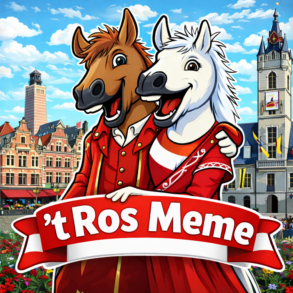 'T Ros Meme crew op de Grote Markt